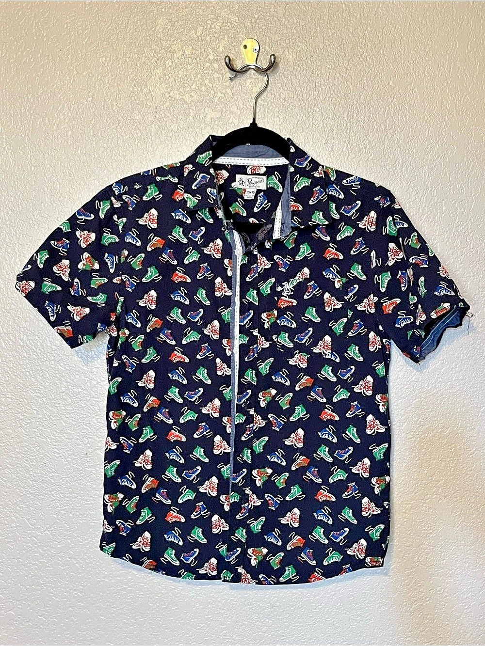 Original Penguin Printed Short Sleeve Shirt Size 10/12